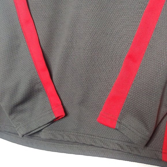 University Of Maryland Terrapins Colosseum Men M Shirt Pullover 1/4 Zip Gray Red - Picture 5 of 8